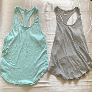 Sea foam blue and gray tanktop set